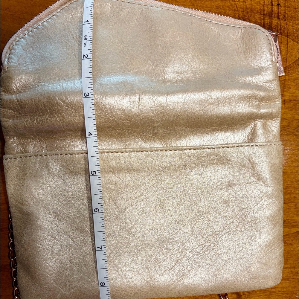 HOBO Crossbody with Rose Gold Metallic Chain Accent - Picture 5 of 8